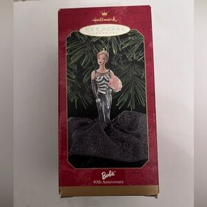 Barbie 40th Anniversary Ornament in Black Gown